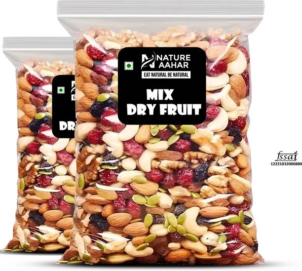 नेचर आहार मिक्स ड्राई फ्रूट | पंचमेवा |नटमिक्स |मिक्स्ड नट्स|ड्राईफ्रूट्स मिक्स|मिक्स ड्राईफ्रूट | जार |
