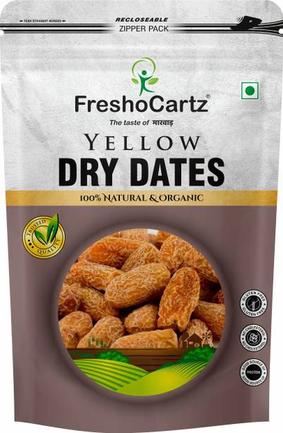 FreshoCartz Yellow Dry Dates | Dry Chuhara | Sukha Khajur | | Pili Kharak | Kharek | Chuara Dry Dates