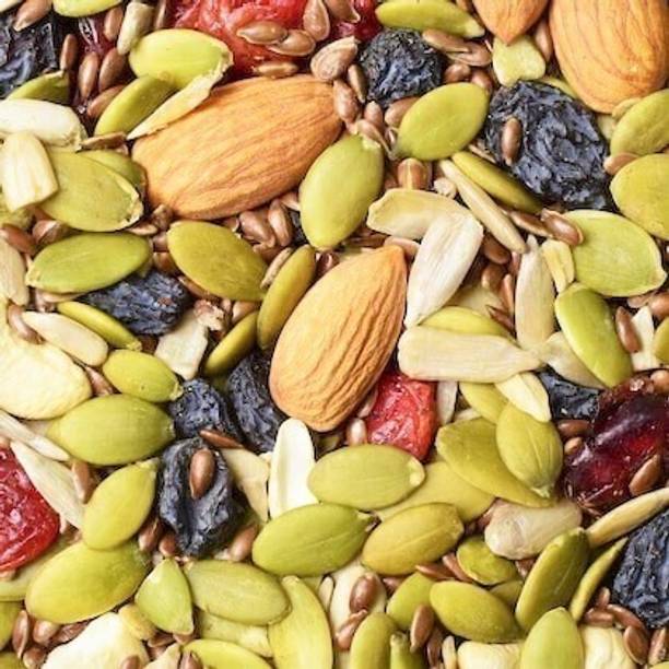 ZION Organic Fresh Mixed Seeds and Dry Fruits 1kg Assorted Seeds & Nuts