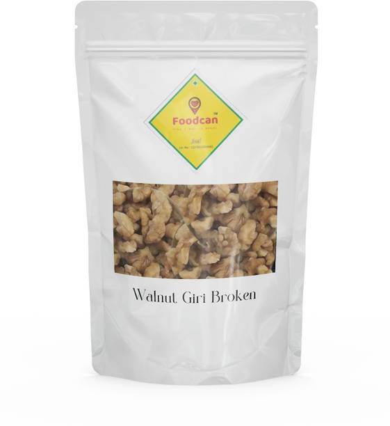 FOODCAN Walnut Kernels Organic Akhrot Giri Kashmiri (Grade 4-6 Pieces, Broken) Walnuts