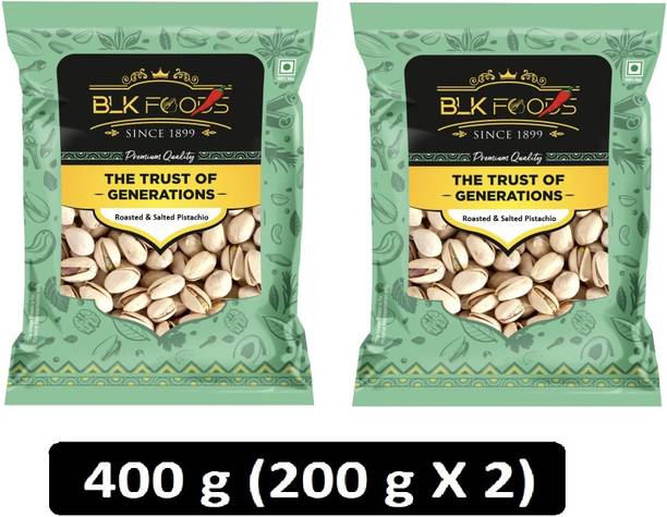 BLK FOODS Tasty Crunchy (200g X 2)400g Jumbo Pistachio Roasted & Salted (Inshell) Pistachios