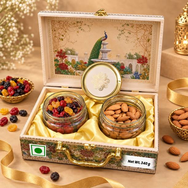 BrijBooti Dry Fruits Gift Box Pack Premium Diwali Gift Hamper | Mix Berries & Almonds