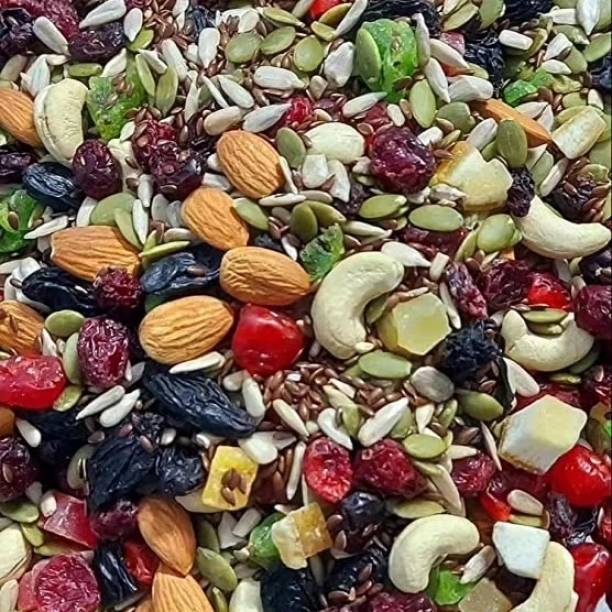 ZION Organic Purify Fresh and Dry Fruits Nutmix 1KG | Mix Seeds and Dry Fruits Assorted Seeds &amp; Nuts