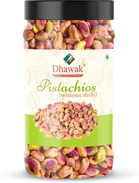 Dhawak Pistachios Without Shell| Pistachios Dry Fruits Unsalted [Jar Pack] Pistachios