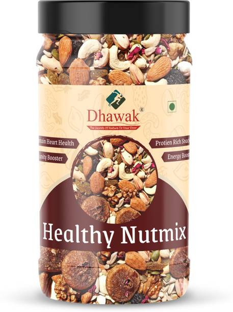 Dhawak Dry Fruits Nutmix Mix Seeds and Dry Fruits for eating Jar Pack Assorted Seeds & Nuts