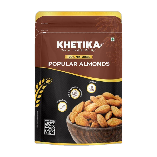 khetika Popular California Almonds (Badam) Almonds Almonds