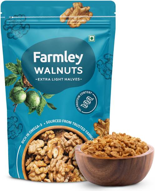 Farmley Premium Extra Light Halves Kernels (Akrot) Walnuts