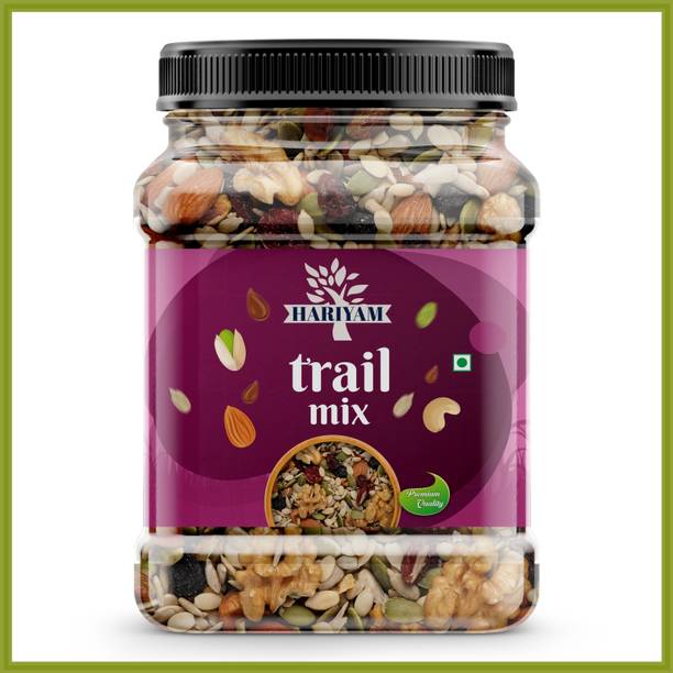 HARIYAM Trail Mix | Mixture Of Dry Fruits {Almonds,Cashews,Seeds And Many More}IN JAR Assorted Seeds & Nuts