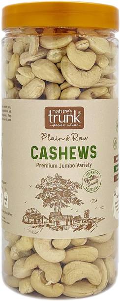 Nature's Trunk Premium Plain & Raw Cashew Nuts(W240) | Kaju(Jeedipappu)-Cholesterol & Fat Free Cashews