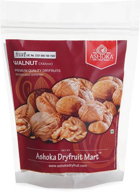 अशोका ड्राई फ्रूट स्पेशल वॉलनट शेल के साथ, सबूत 500gms (सिल्वर) अखरोट थैली