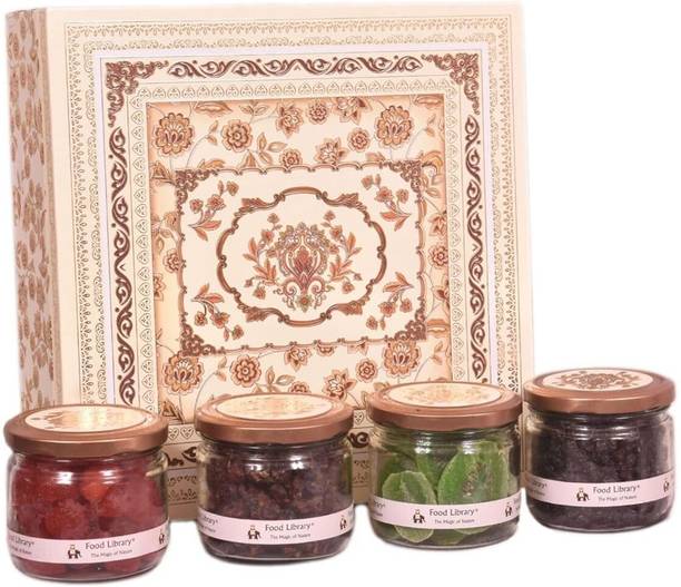 FOOD LIBRARY THE MAGIC OF NATURE Diwali Special Dried Fruits & Dried Berries Gift Hamper (mm 1878) Assorted Fruit