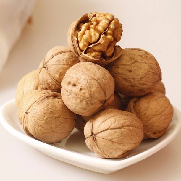 ZION Natural Dried Kashmiri Inshell Walnut 1kg | Premium Sabut Akhrot value pack Walnuts