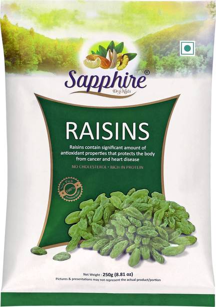 Sapphire Dry Nuts Raisins No Cholesterol Rich in Protein 250gm Raisins