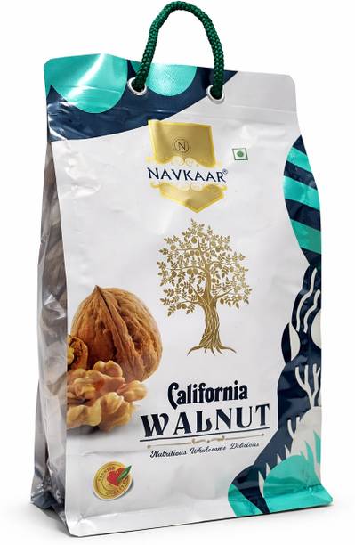 NAVKAAR California Inshell Walnuts - 500gm Pack | Sabut Akhrot Dry Fruits Walnuts
