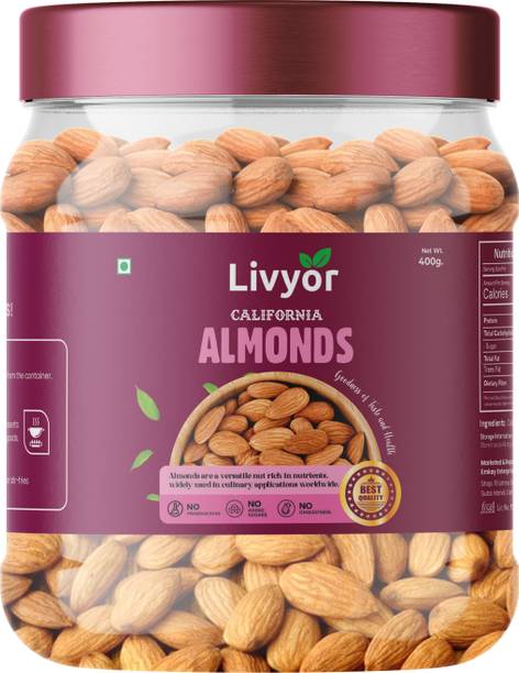 LIVYOR California Almonds | Badam Dry Fruits Almonds