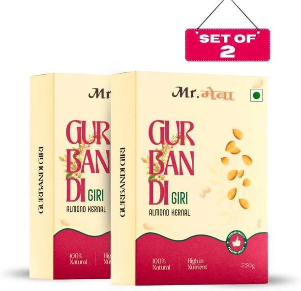 Mr.meva Natural Gurbandi Badam Giri Almonds | Rich Taste and High-Quality Almond Kernels Almonds