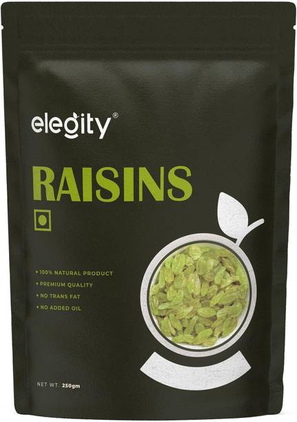 Elegity Seedless Raisins -Pouch Kishmish (250 gm)| Dried Grapes Raisins