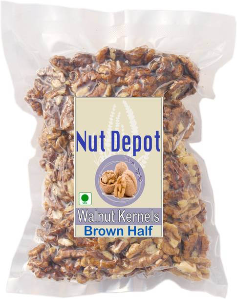 Nut Depot Walnut Kernels Brown Half Halves, Akhrot Giri, Walnuts Without Shell Walnuts