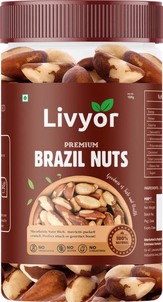 LIVYOR Premium Brazil Nuts | Super Nutritious Dry Fruits Brazil Nuts