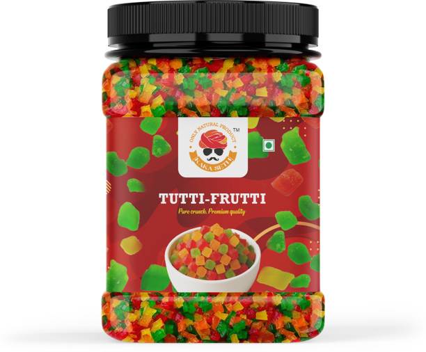 KAKA SETH Tutti Frutti for Baking & Decoration | Fresh, Colorful & Juicy Papaya Cubes Cherries