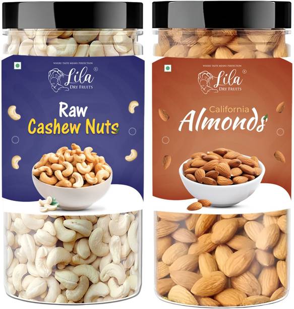lila dry fruits Dry fruits combo pack of Cashews Almond (200 G x 2) Almonds, Cashews