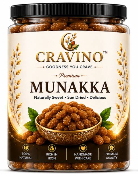 CRAVINO Premium Munakka (Large Raisins) Naturally Sweet Sun Dried Grapes dry fruit Raisins