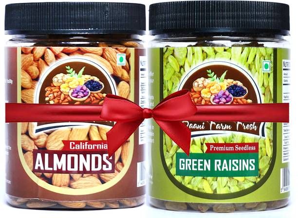 BAANI FARM FRESH Badam & Kishmish Combo – Healthy Dry Fruits for Energy, Heart Health & Gifting Raisins, Almonds