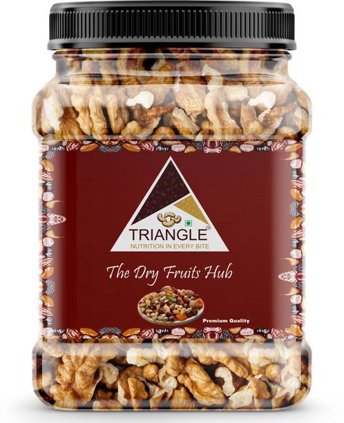 ट्रायंगल 500g वॉलनट करनेल्स विदाउट शेल |ज़ार पैक|क्वार्टर कश्मीरी अखरोट गिरी