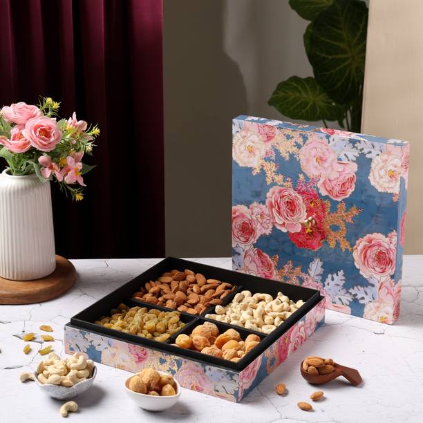 Riwaz Elegant Dry Fruit Gift Box for Diwali, Father's Day, Rakhi and Business Gifting Almonds