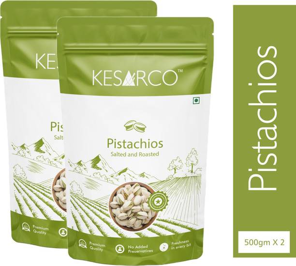 KESARCO Salted & Roasted Pistachios | 1 kg Pistachios