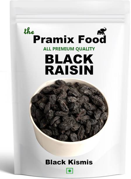 Pramix Premium Black Raisins | Black kishmish with Seed, 250g Raisins