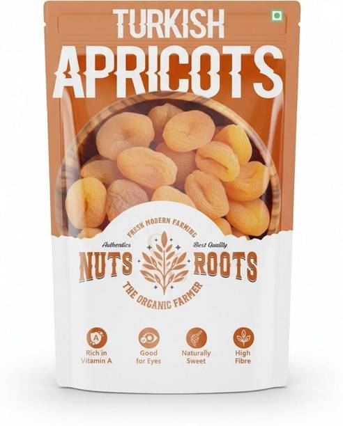 Nuts&Roots Turkish Pitted Apricots 100g | Seedless Apricots | Dry Fruits | Khumani Apricots
