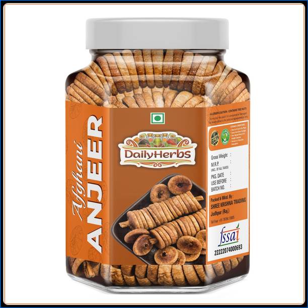 DAILYHERBS Premium Afghani Anjeer | Dryfruits Fresh Figs