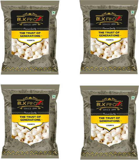 BLK FOODS Daily 400g Makhana (Foxnuts) | Regular Lotus Seed Pop Fox Nut