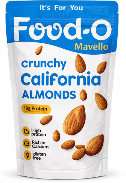 mavello FOODO Crunchy California Almonds | Premium Badam | High Protein | 500 g Almonds