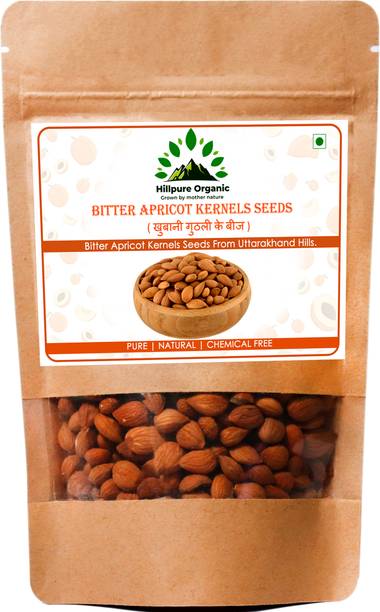 Hillpure Organic Bitter Apricot Kernel Seeds, Natural & Raw, Rich in Vitamin B17 Apricots