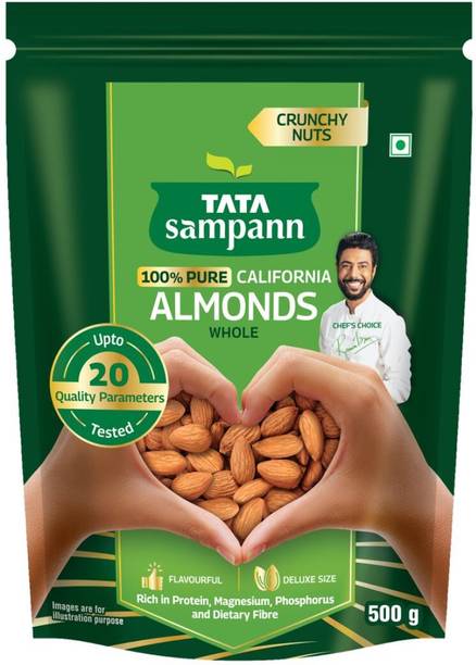 Tata Sampann Premium Quality Badam Giri, 100% Pure California Almonds