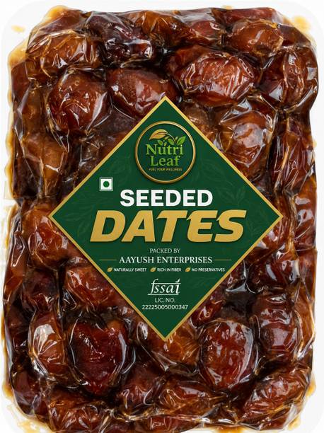 Nutri Leaf Seeded Dates | Premium Naturally Sweet Dry Dates Dates