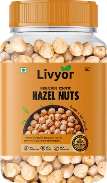 LIVYOR Exotic Turkish Hazelnuts Kernels | Dry Fruits Hazelnuts