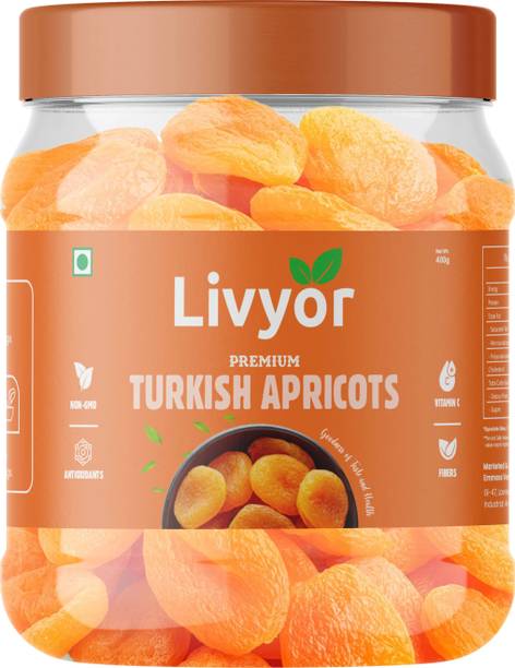 LIVYOR Premium Turkish Apricots | Dry Fruits Dried Apricots