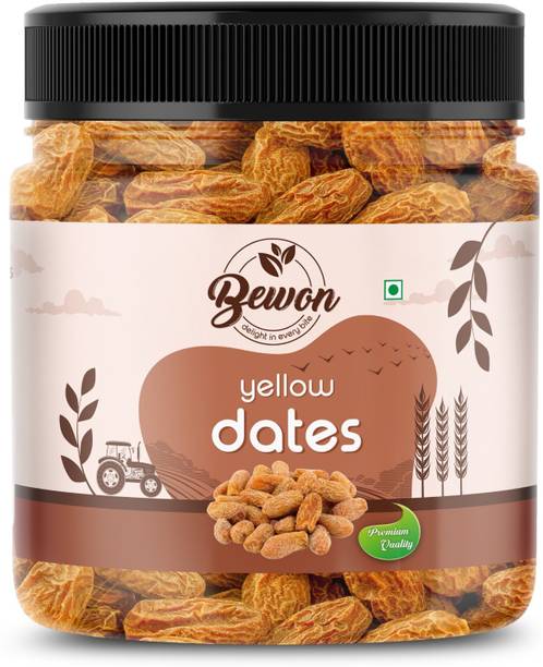BEWON Yellow Dates Kharak | Dried & Nutritious | High in Fiber & Energy | Dates