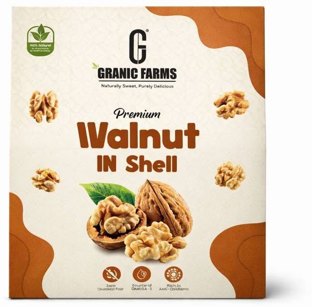 GRANIC FARMS Premium California Walnut Inshell | Inshell Walnuts Akhrot | Inshell Walnuts