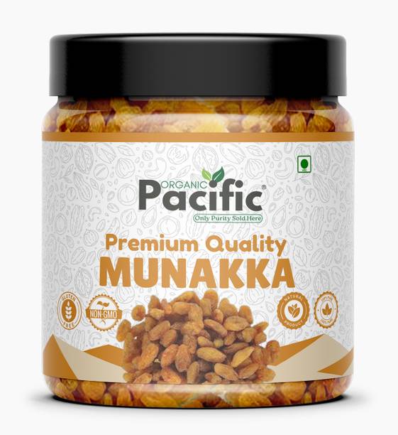 ORGANIC PACIFIC Munakka | Ayurvedic Dried Fruit | Natural & Seeded Sweet Boost Raisins