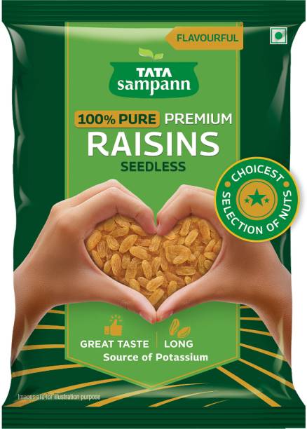 Tata Sampann Premium Quality Kishmish, 100% Pure Raisins