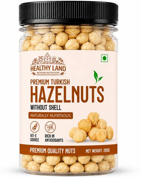 Healthy Land Crunchy Turkish Hazelnuts | High Protein, All-Natural Snack Hazelnuts