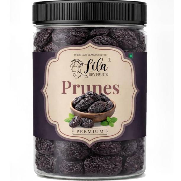 lila dry fruits Prunes 250 gms Dried Plums Naturally Sweet Soft & Juicy Dried Fruit Snack Prunes