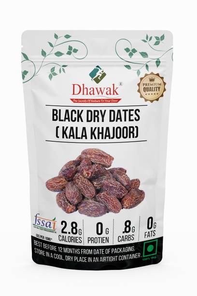Dhawak Black Khajoor| Dry Black Dates | Sukha Khajoor | Khajur Dry Fruit Dates