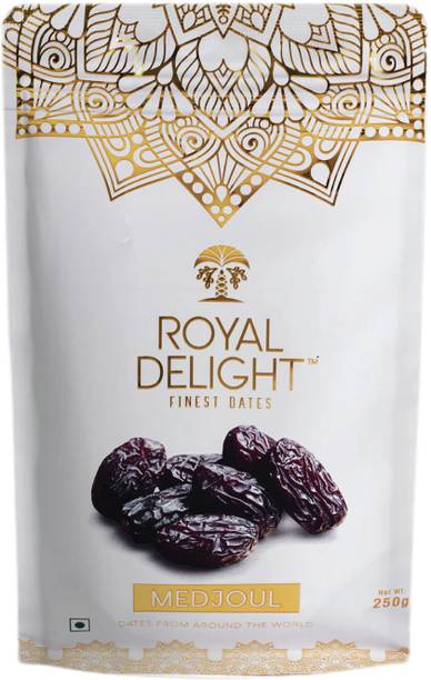 ROYAL DELIGHT Premium Medjoul or Medjool Dates Dry Fruits | 100% Natural Khajur / Khjoor Dates