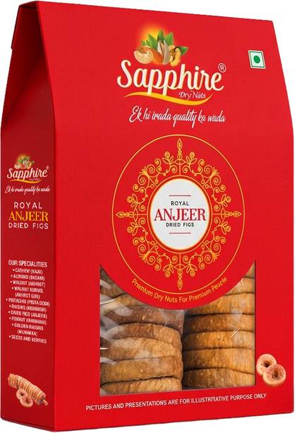 Sapphire Regular Dried Figs (Anjeer) 250g Pack of 1 Figs
