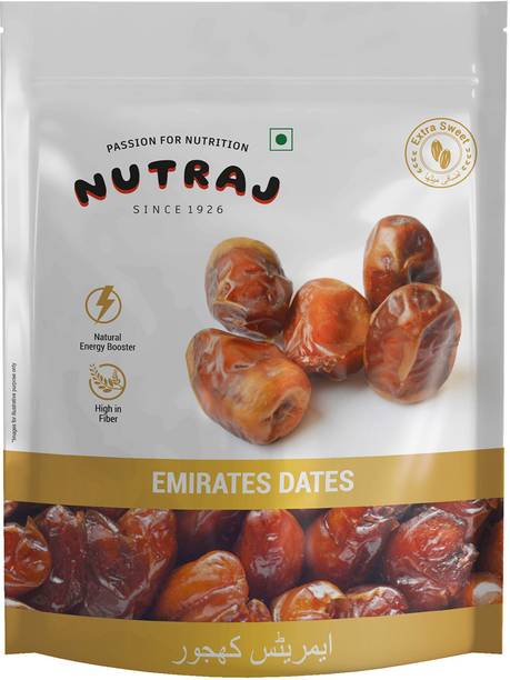 Nutraj Emirate Khalas Dates 500g, Khajoor, Khajur, Dry Fruits Dates